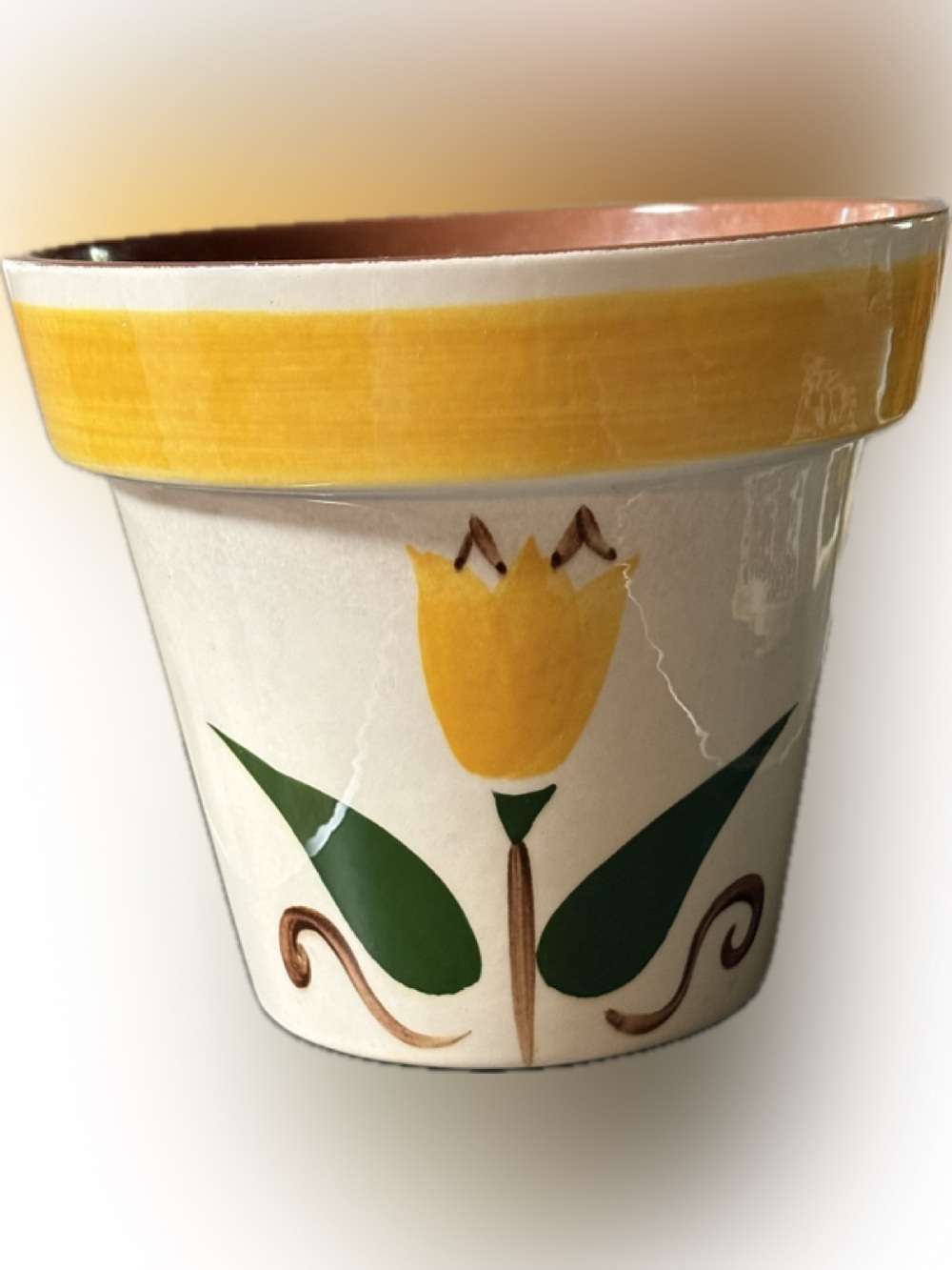 Vintage Stangl Tulip Ceramic Flowerpot